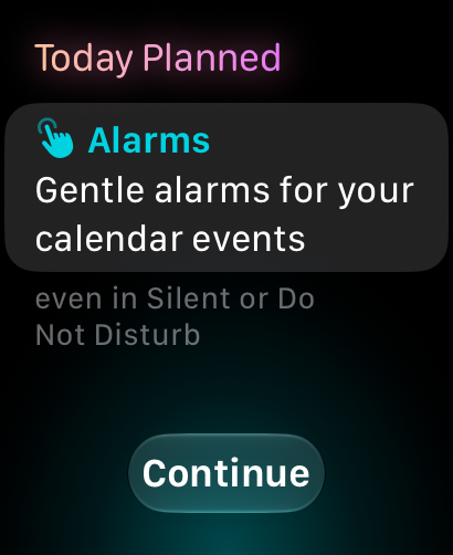 Gentle alarms even in Silent or Do Not Disturb on Apple Watch